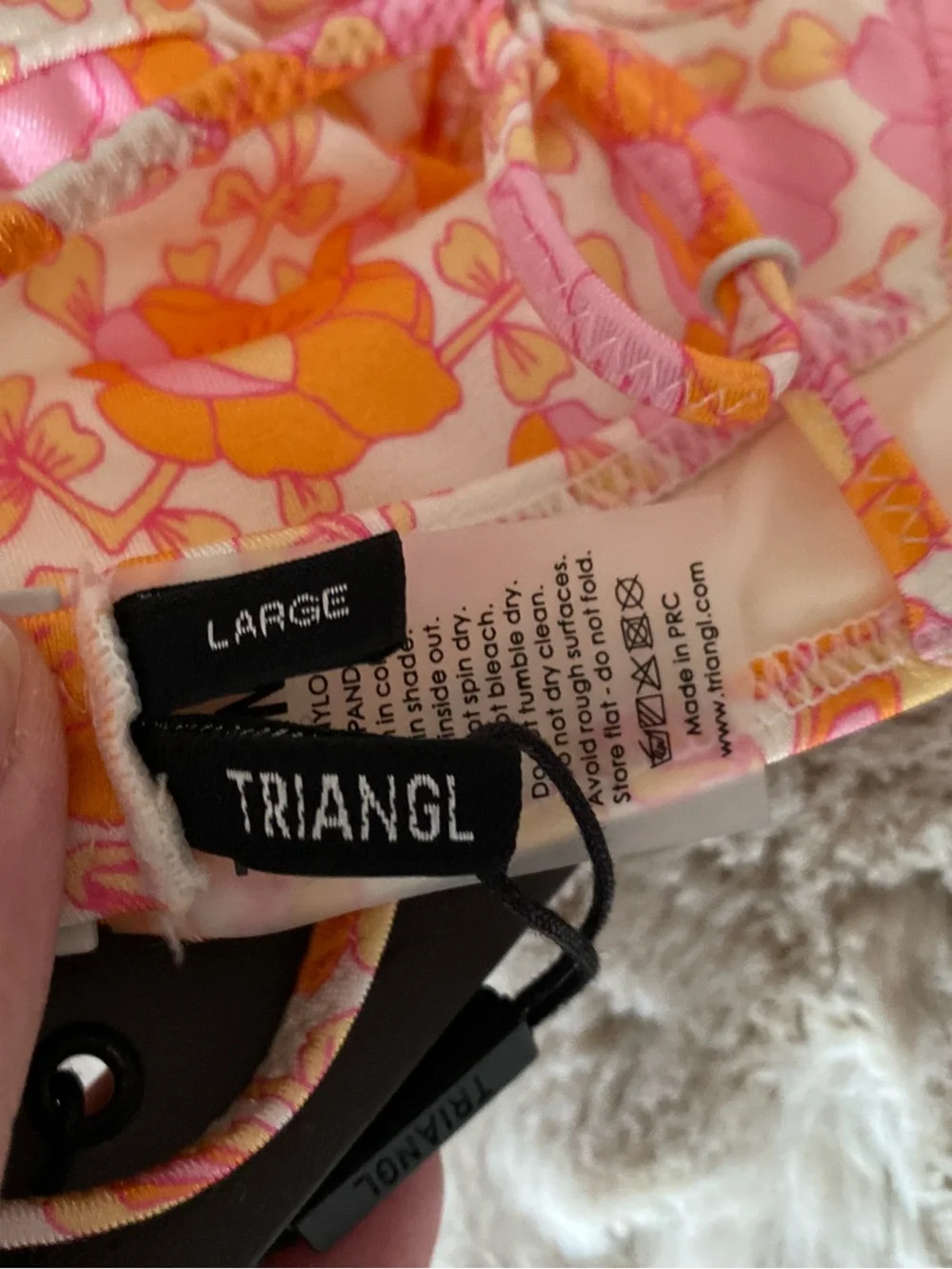 Triangle Swimwear floral print underwire bikini set